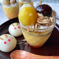お月見スイーツ🌕さつまいもプリン🍠